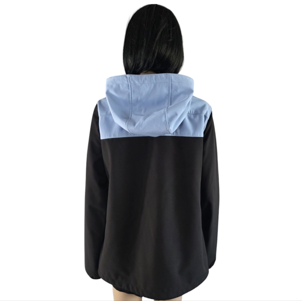 ACX Women’s Color-Block Hooded Jacket – Blue & Black – Size L - Picture 5 of 8